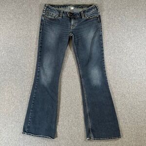 Silver Jeans Co. Jeans Womens 31 Tuesday Blue Low Pro Bootcut Dark Wash